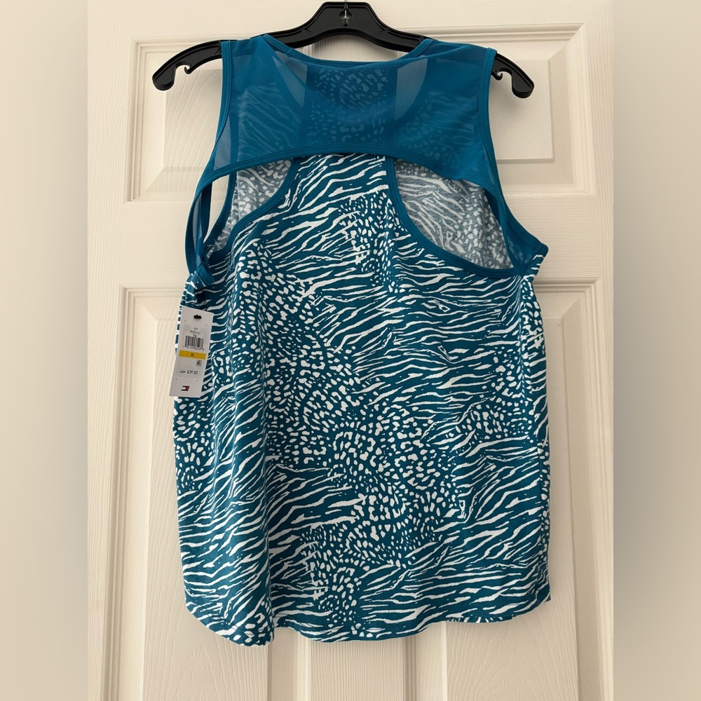 White and blue tank top size large!!!